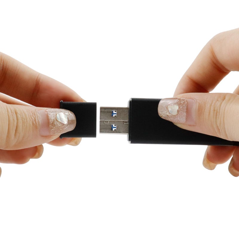 Antrader 10pcs Plastic USB Type A Male Anti-Dust Stopper Plug Cover Protector Cap, Black - Image 3